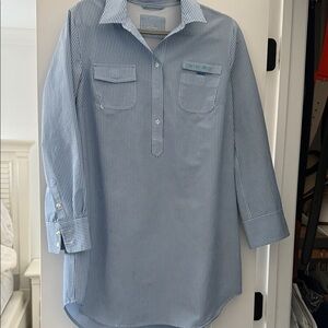 Vineyard Vines Blue Striped Swim Coverup